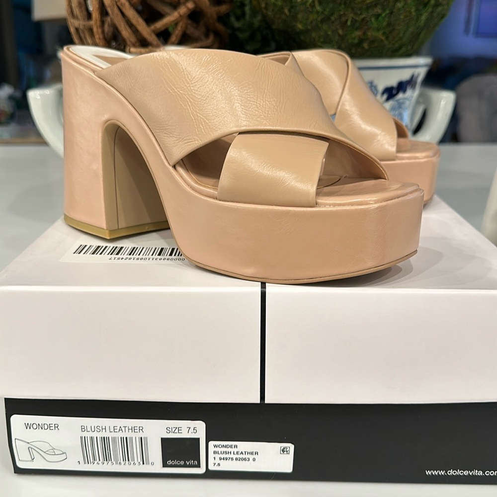 Dolce Vita Women's Wonder Heeled Sandal in blush